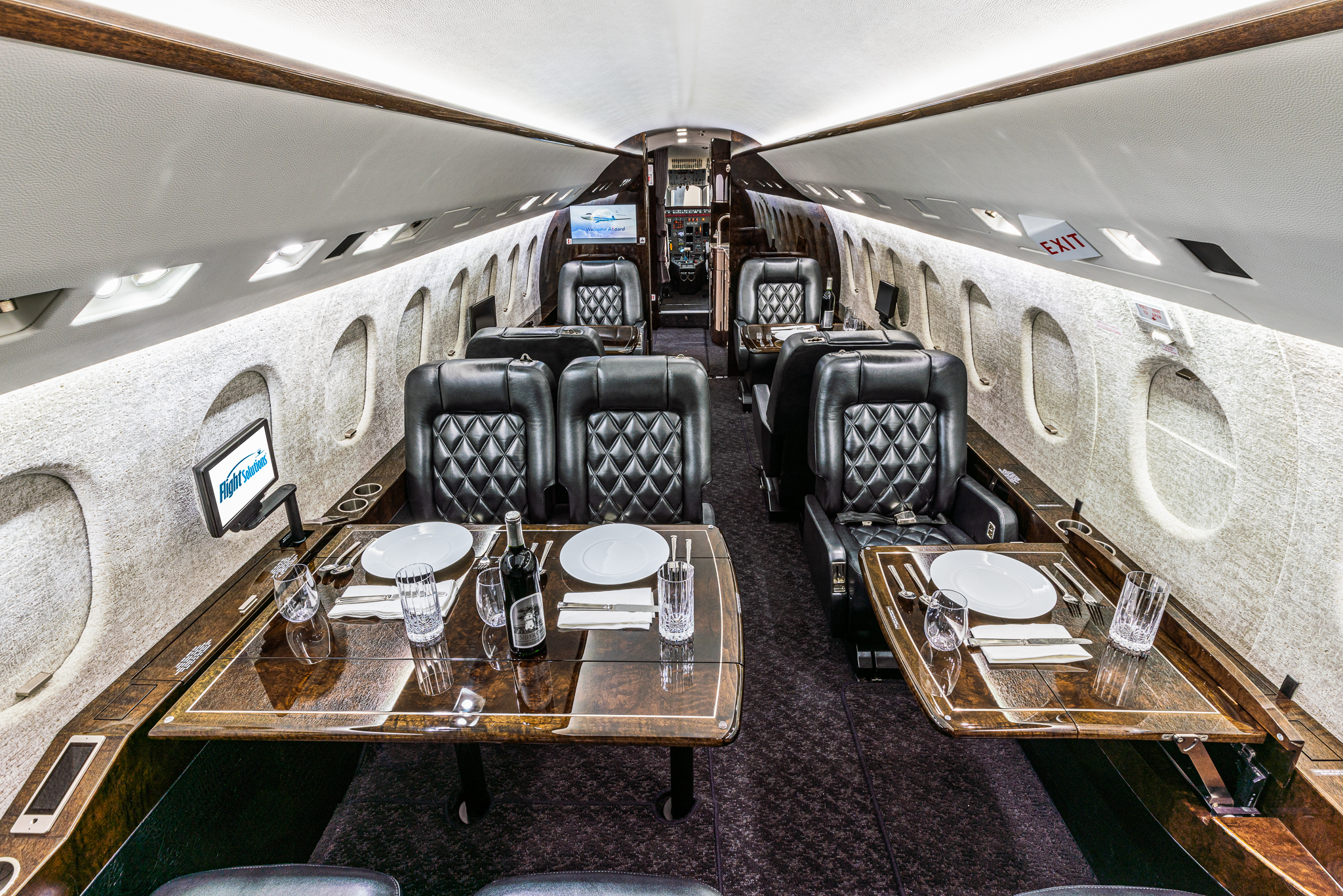 Falcon Aircraft Interior Photography 1